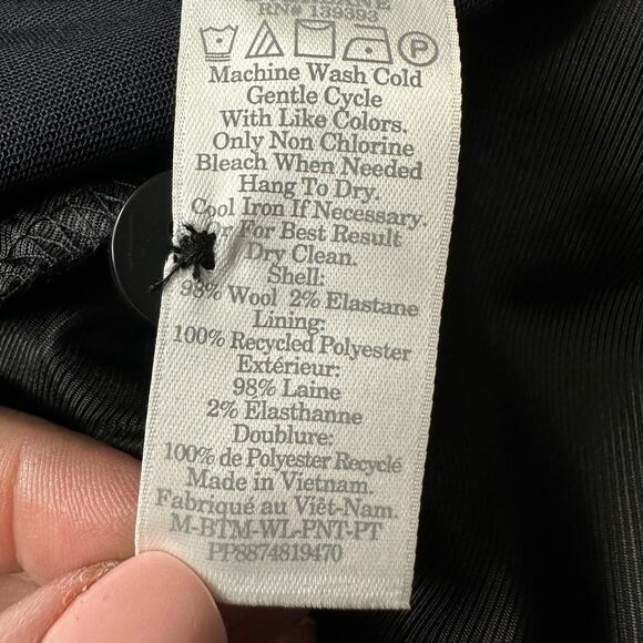 New Everlane The Italian Wool Pants Navy Blue Men's 31X30 NWT Pockets - Picture 10 of 10